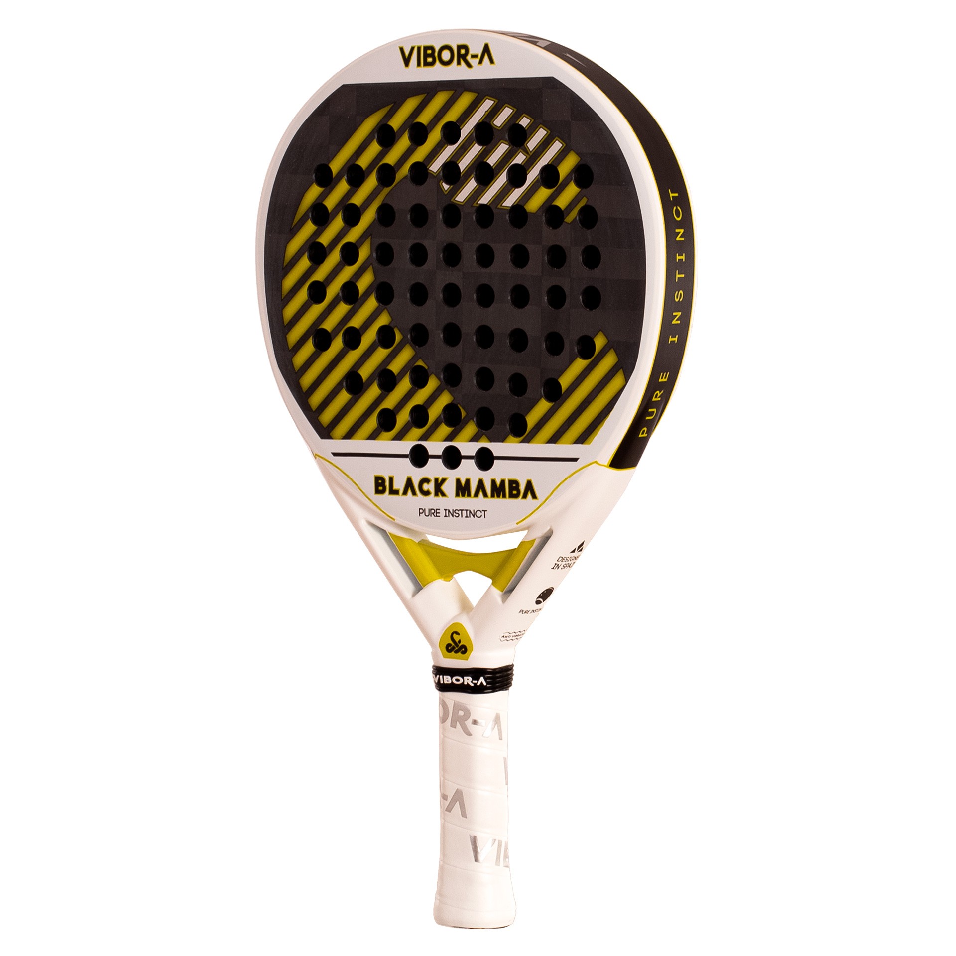 PALA DE PÁDEL VIBOR-A BLACK MAMBA EVO PRO WHITE - Imagen 5
