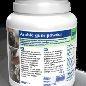 Kasper Faunagood Goma Arábiga en Polvo para Primates y Petauros - 500 g