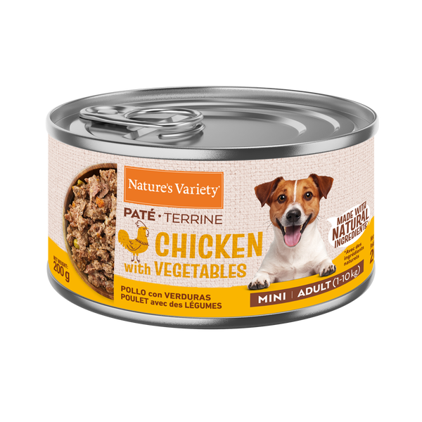 Nature's Variety Paté de Pollo para Perros Adulto Mini - 200 g