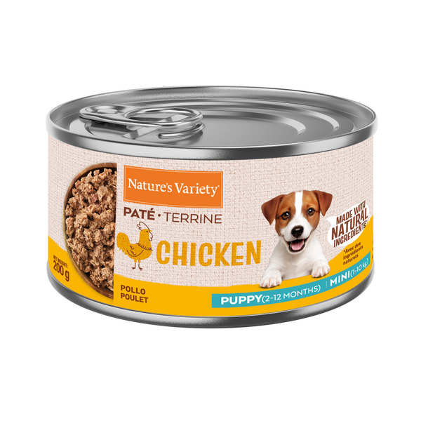 Nature's Variety Paté de Pollo para Perros Puppy Mini - 200 g
