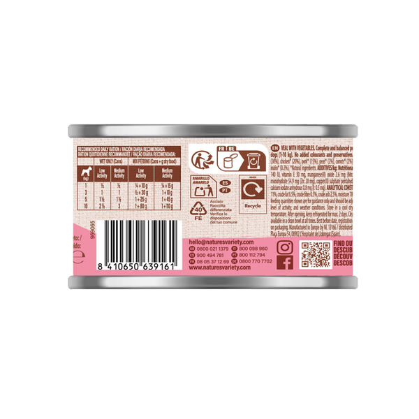 Nature's Variety Paté de Ternera con Verduras para Perros Adulto Mini - 200 g - Imagen 2
