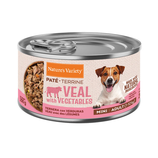 Nature's Variety Paté de Ternera con Verduras para Perros Adulto Mini - 200 g