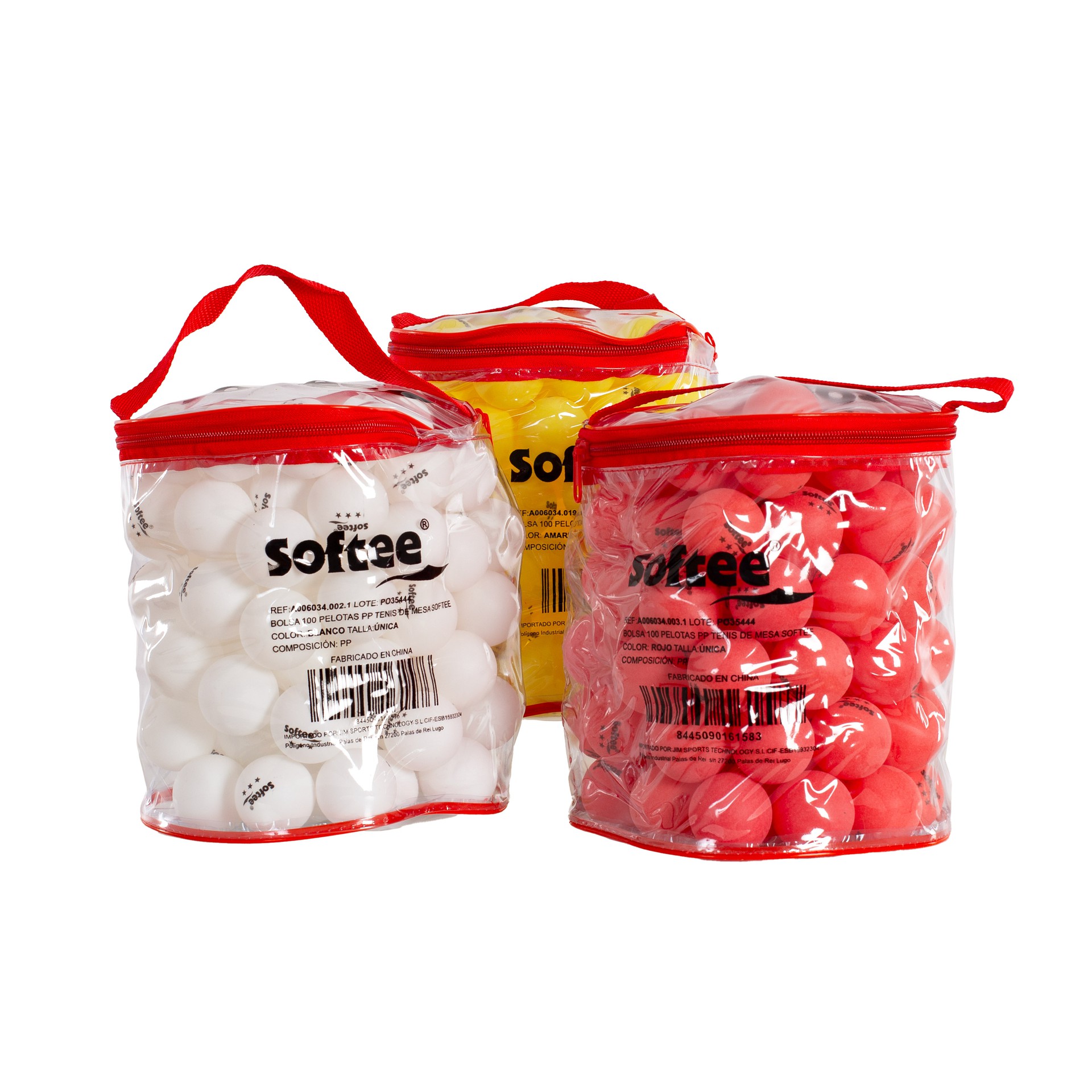 BOLSA 100 PELOTAS PP TENIS DE MESA SOFTEE - Imagen 8