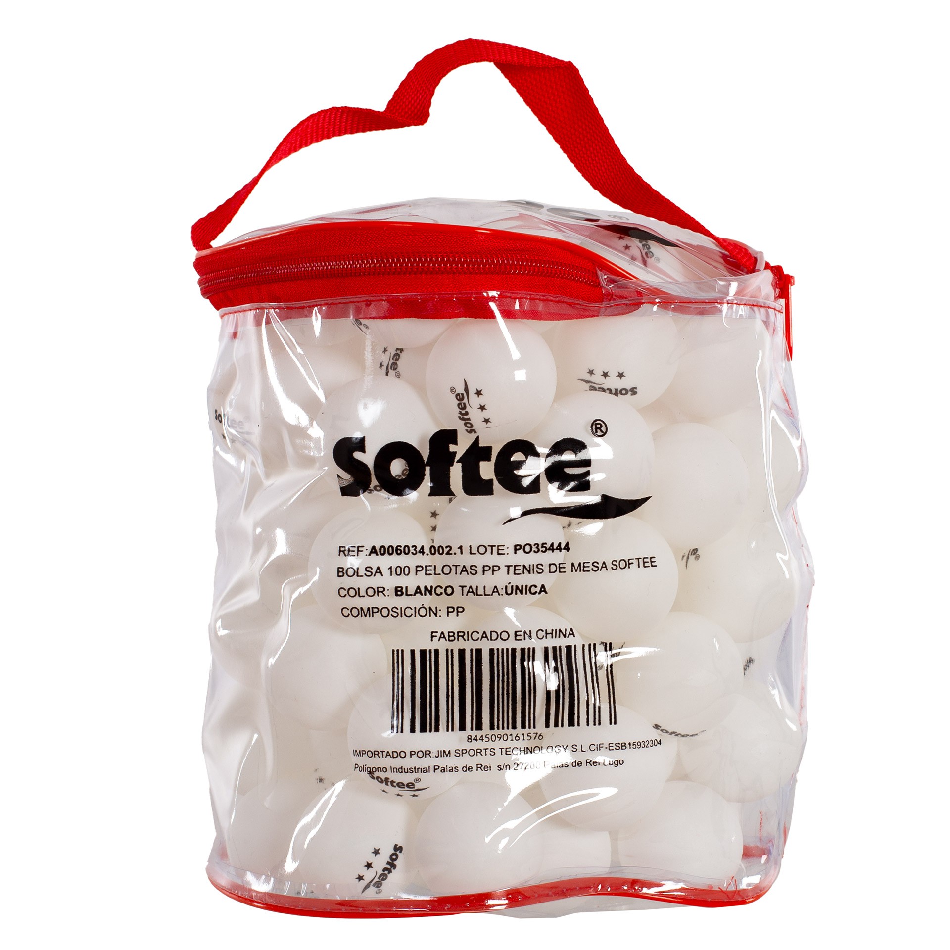 BOLSA 100 PELOTAS PP TENIS DE MESA SOFTEE - Imagen 9