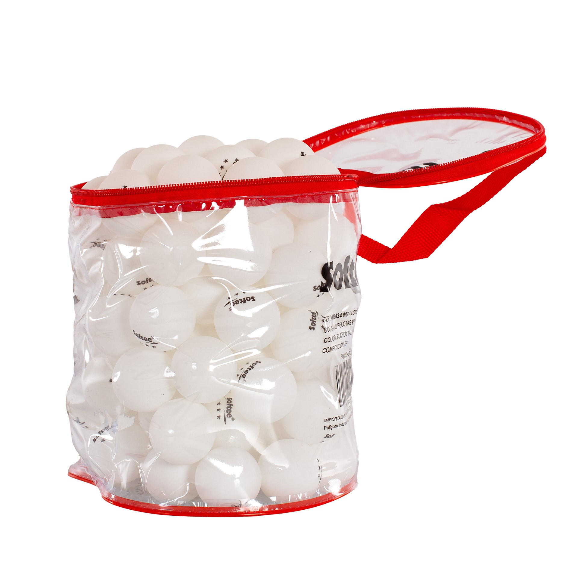 BOLSA 100 PELOTAS PP TENIS DE MESA SOFTEE - Imagen 23