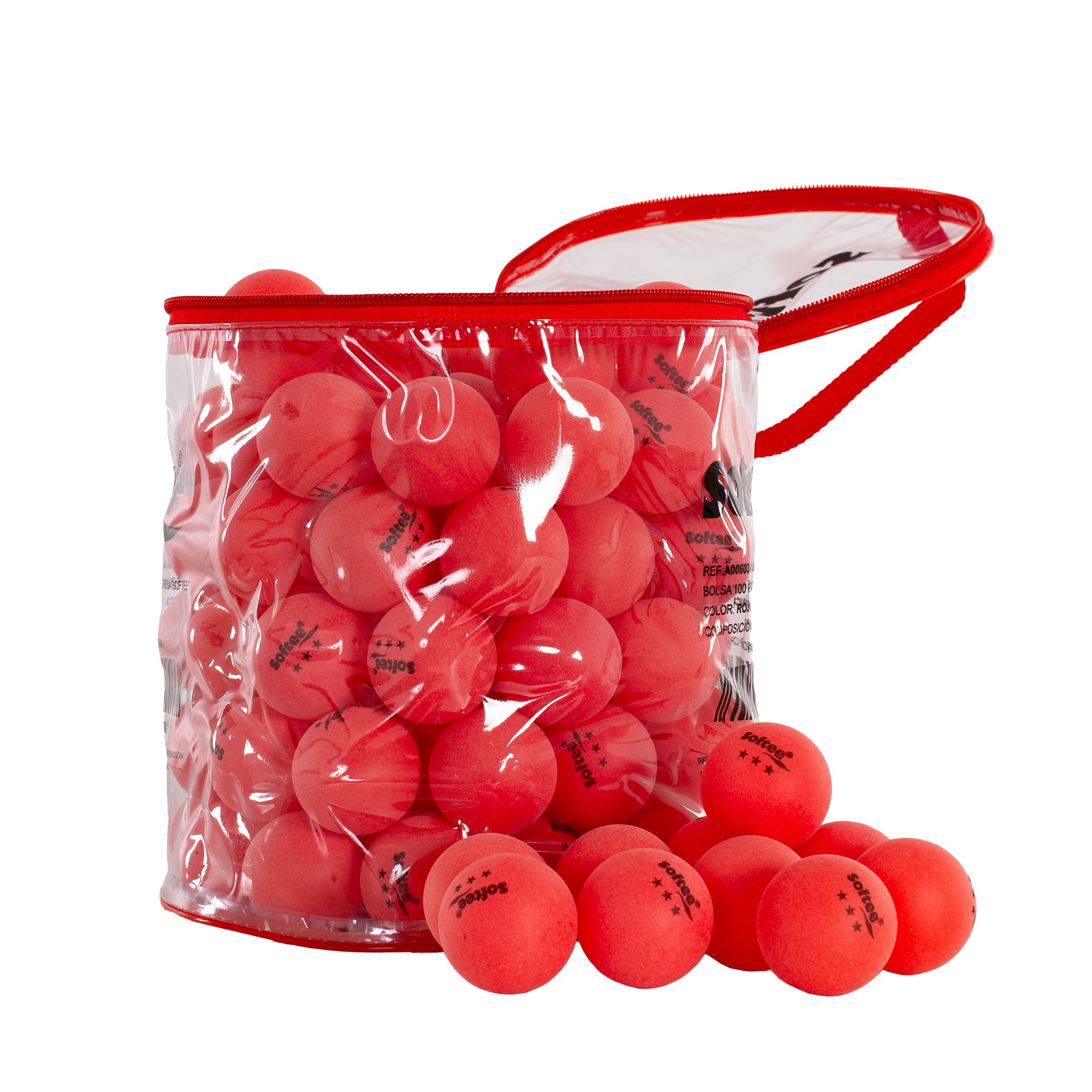 BOLSA 100 PELOTAS PP TENIS DE MESA SOFTEE - Imagen 4