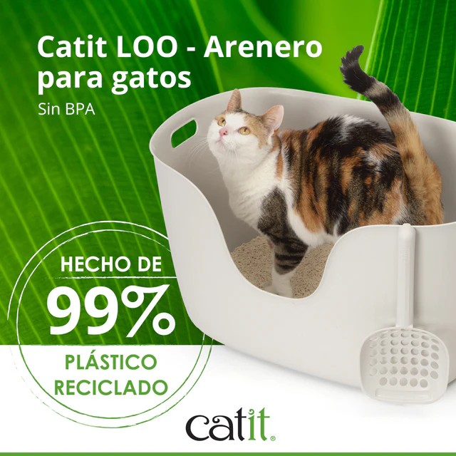 Catit Arenero Loo con Pala - Arenero para Gatos con Pala a Juego - Imagen 3