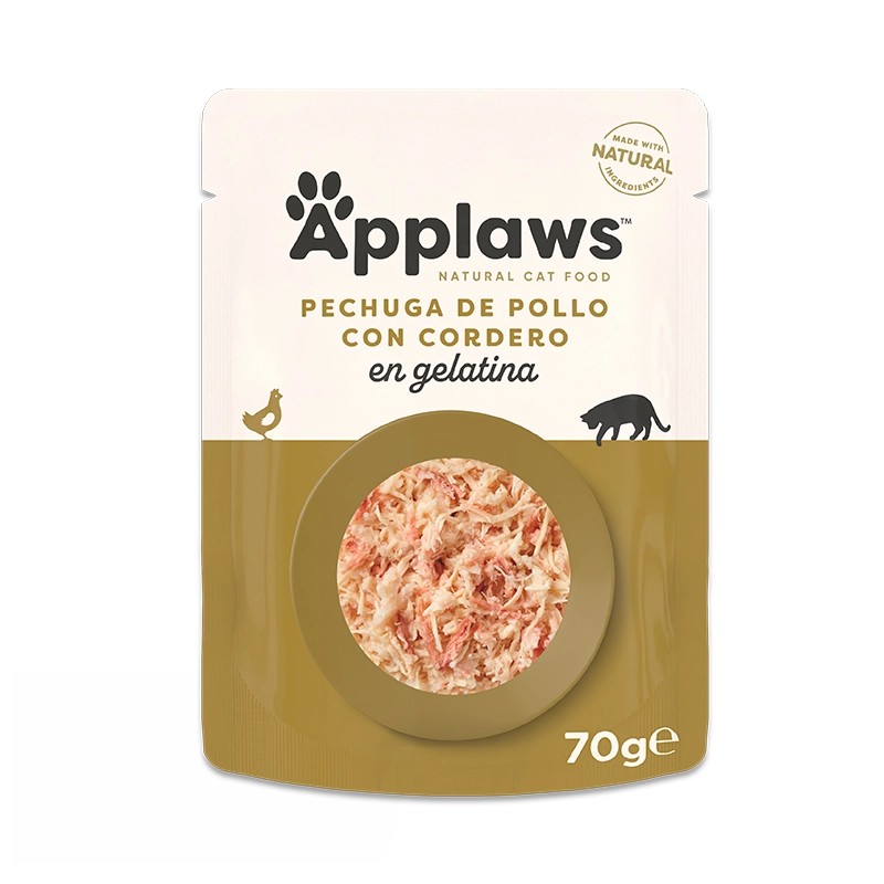 Applaws Sobre Pollo y Cordero en Gelatina para Gatos - 70 gr
