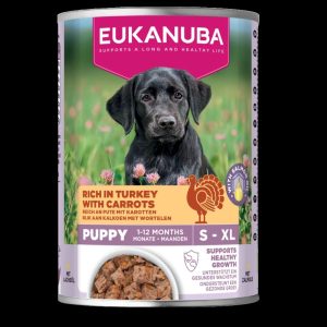 Eukanuba Puppy Pavo y Zanahoria - Alimento Húmedo para Perros Cachorros - 400 g