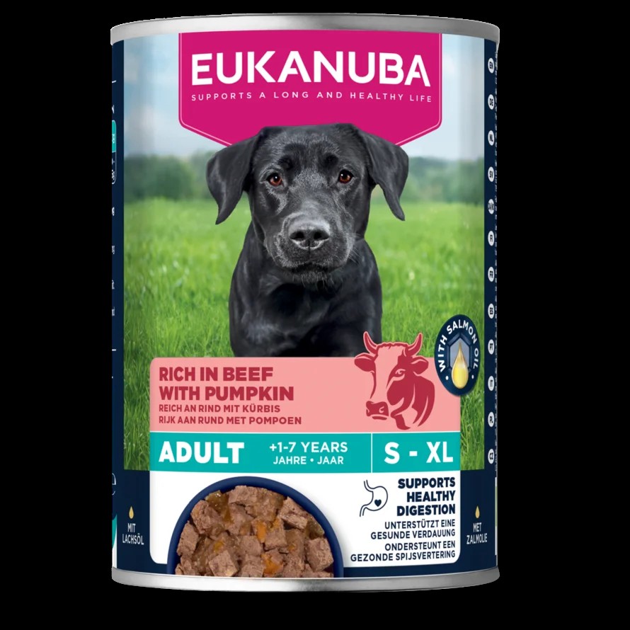 Eukanuba Ternera con Calabaza - Alimento Húmedo para Perros Adultos - 400 g