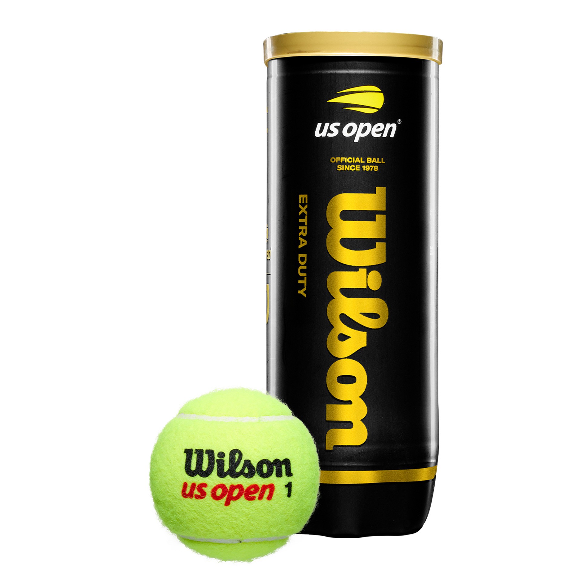 BOTE DE 3 PELOTAS TENIS WILSON US OPEN XD - Imagen 3