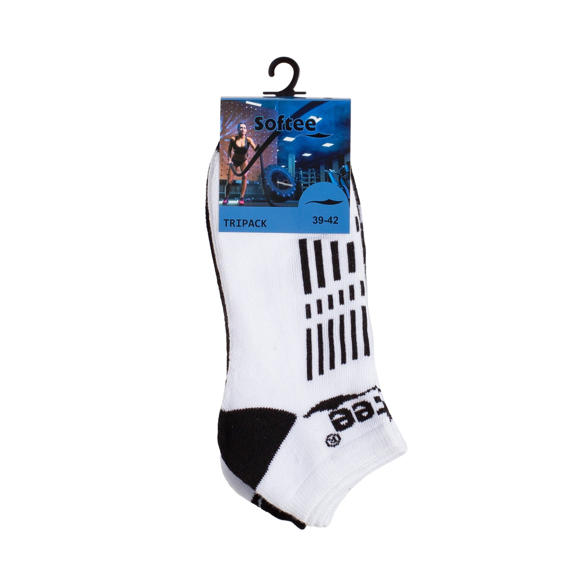 PACK 3 PARES CALCETINES SOFTEE RACE CAÑA BAJA - Imagen 2