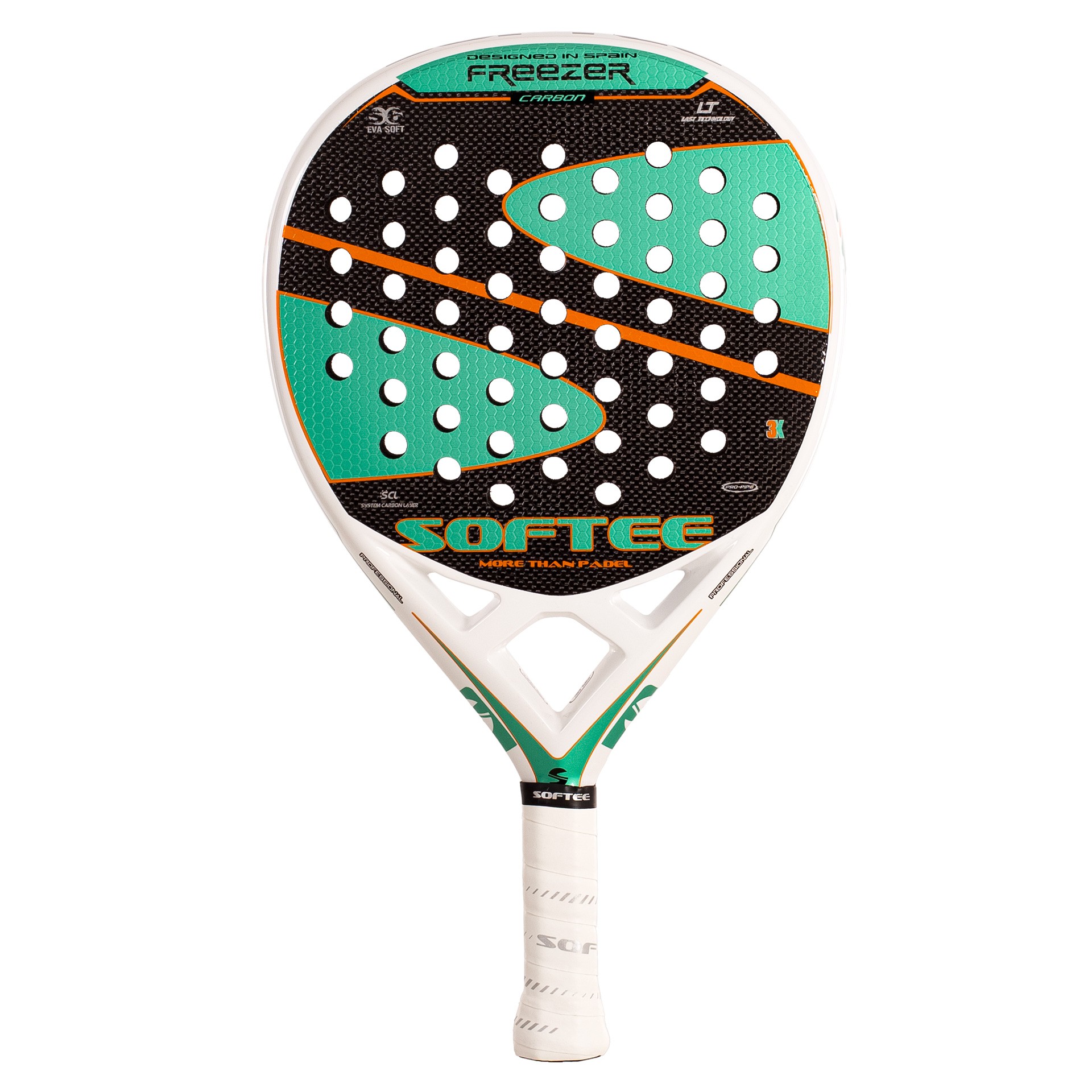 PALA DE PÁDEL SOFTEE FREEZER CARBON 3K VERDE SFT - Imagen 2