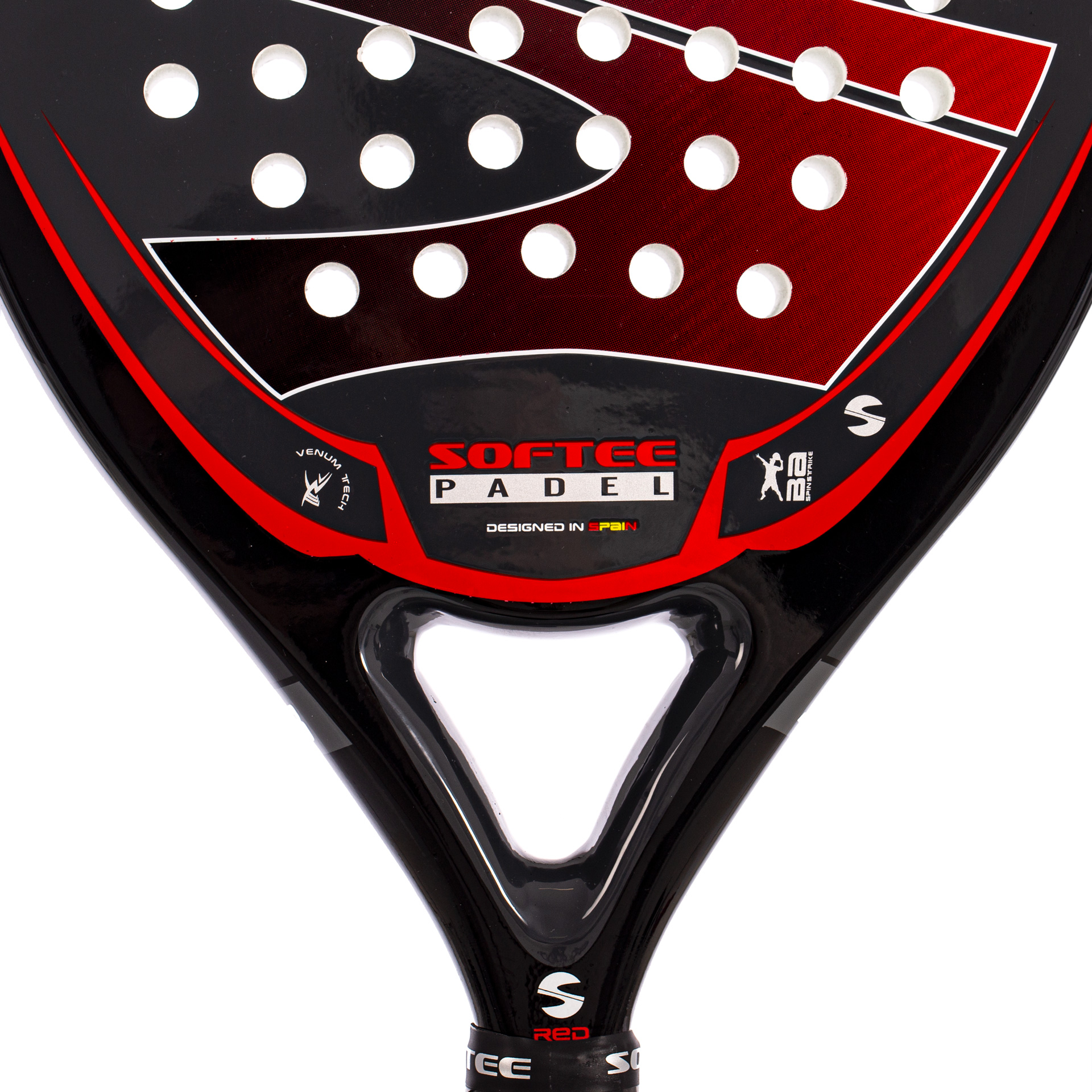PALA DE PÁDEL SOFTEE PRO MASTER EVOLUTION RED - Imagen 2
