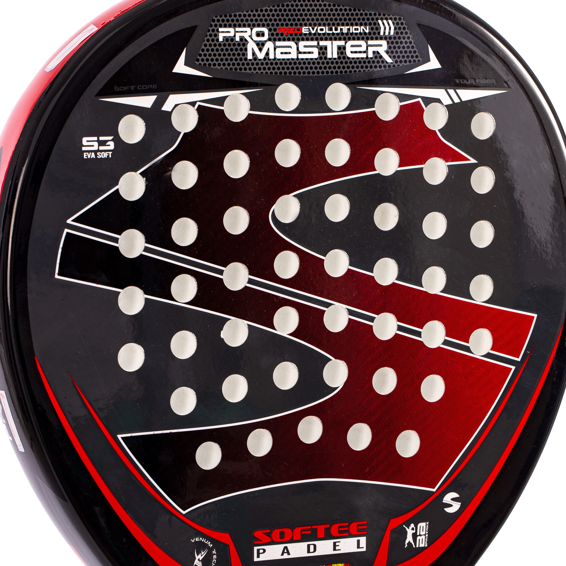 PALA DE PÁDEL SOFTEE PRO MASTER EVOLUTION RED - Imagen 3