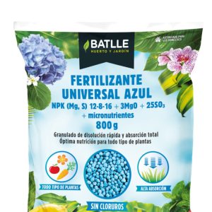 BATLLE Fertilizante universal azul 800 g - Para todo tipo de plantas