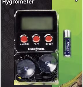 GIGAN TERRA Higrómetro Digital - Registra temperaturas mínimas y máximas
