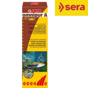 Sera Omnipur A 50 ml (1000l) - Tratamiento agua contra enfermedades comunes de peces ornamentales de agua dulce