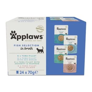 Applaws Sobre Pescado en Caldo Multipack para Gatos - 24 x 70 g