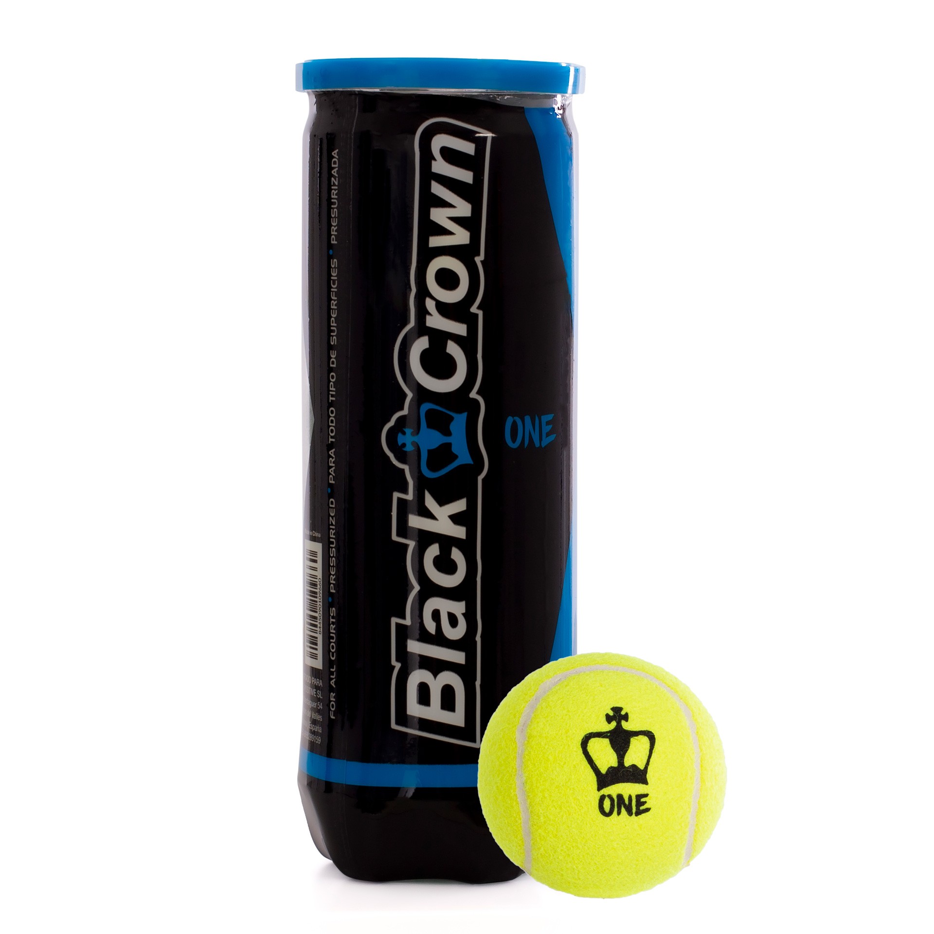 BOTE DE 3 PELOTAS DE PÁDEL BLACK CROWN ONE - Imagen 3