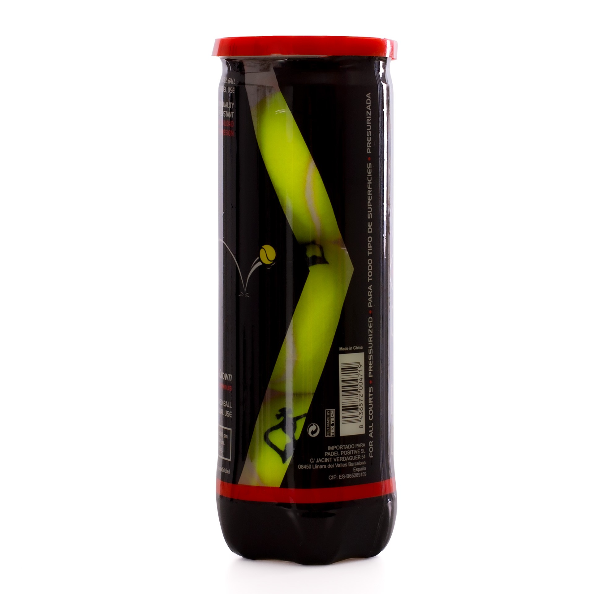 BOTE DE 3 PELOTAS DE PÁDEL BLACK CROWN PRO - Imagen 6