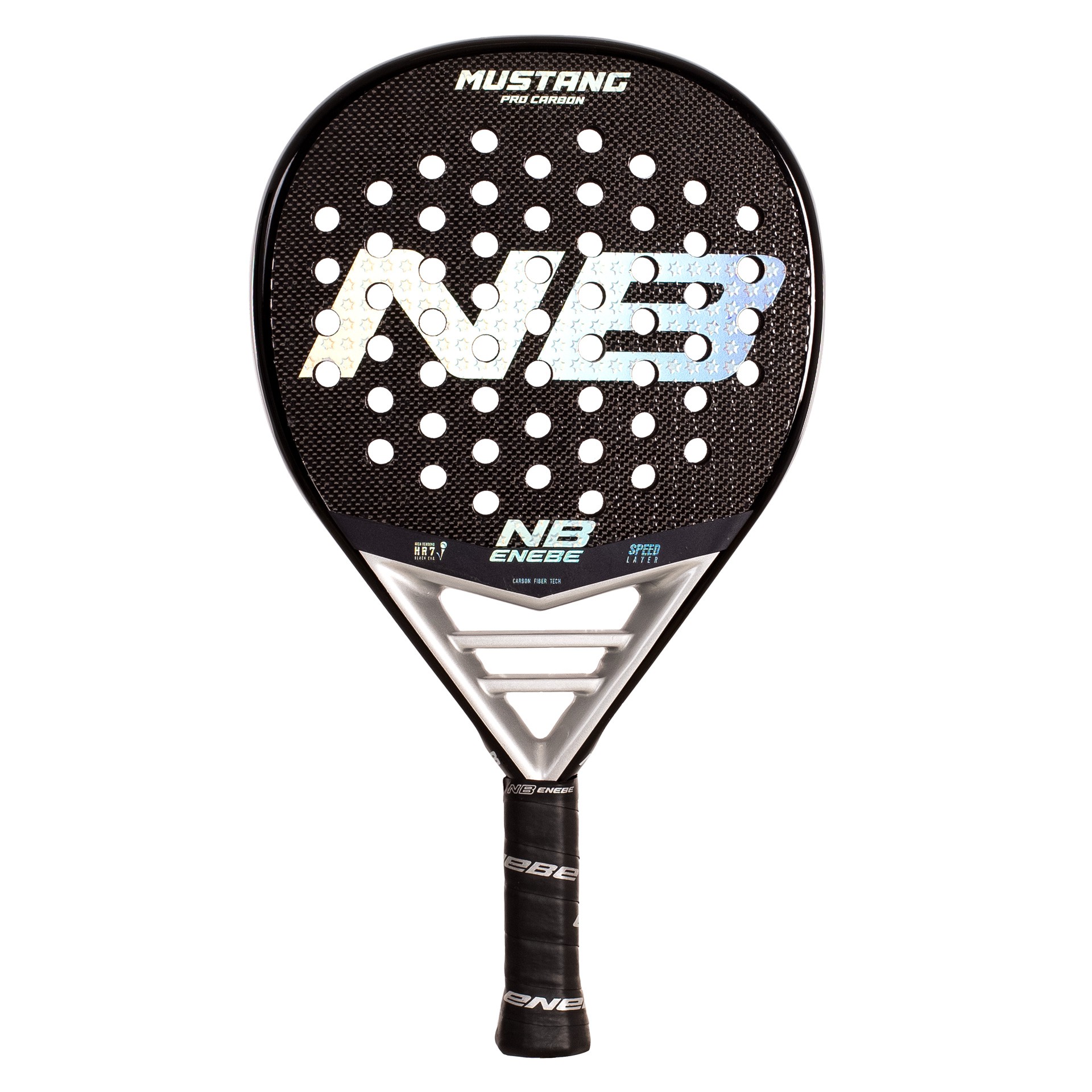 PALA DE PÁDEL ENEBE MUSTANG SILVER 3K - Imagen 8