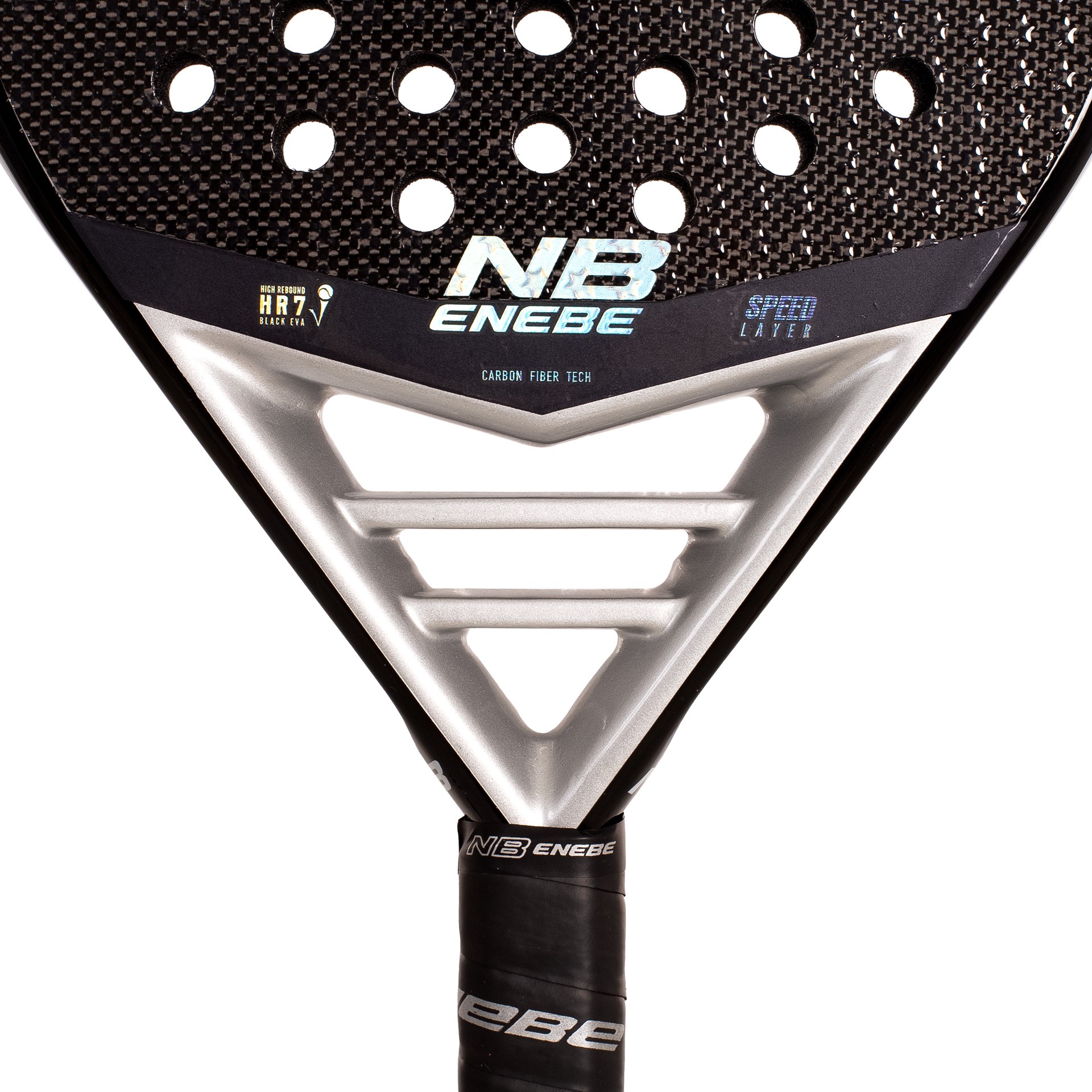 PALA DE PÁDEL ENEBE MUSTANG SILVER 3K - Imagen 2