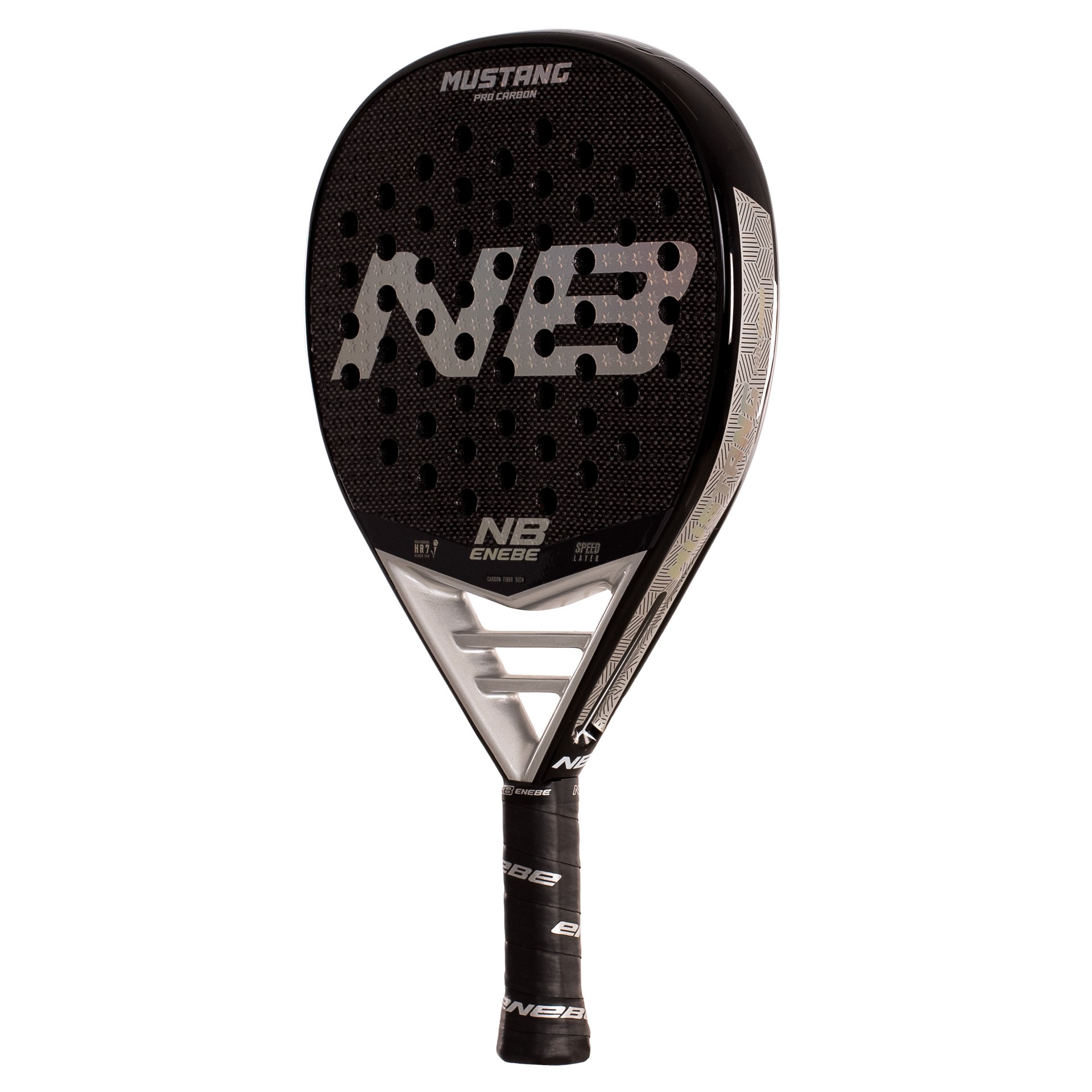 PALA DE PÁDEL ENEBE MUSTANG SILVER 3K - Imagen 5