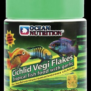 Ocean Nutrition Cichlid Vegi Flakes - Dieta Especifica para Cíclidos Herbívoros y Omnívoros